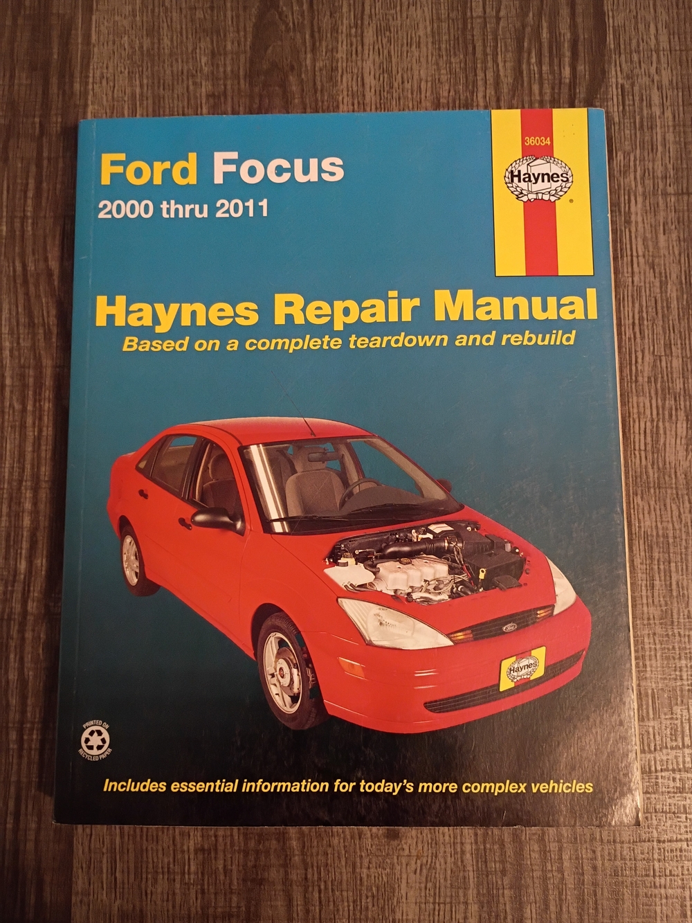 Haynes Repair Manual - Ford Focus (Blue Cover with Red Car)